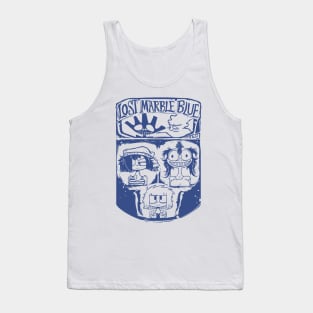 Lost Marble Blue - Three Crowns Design Tank Top